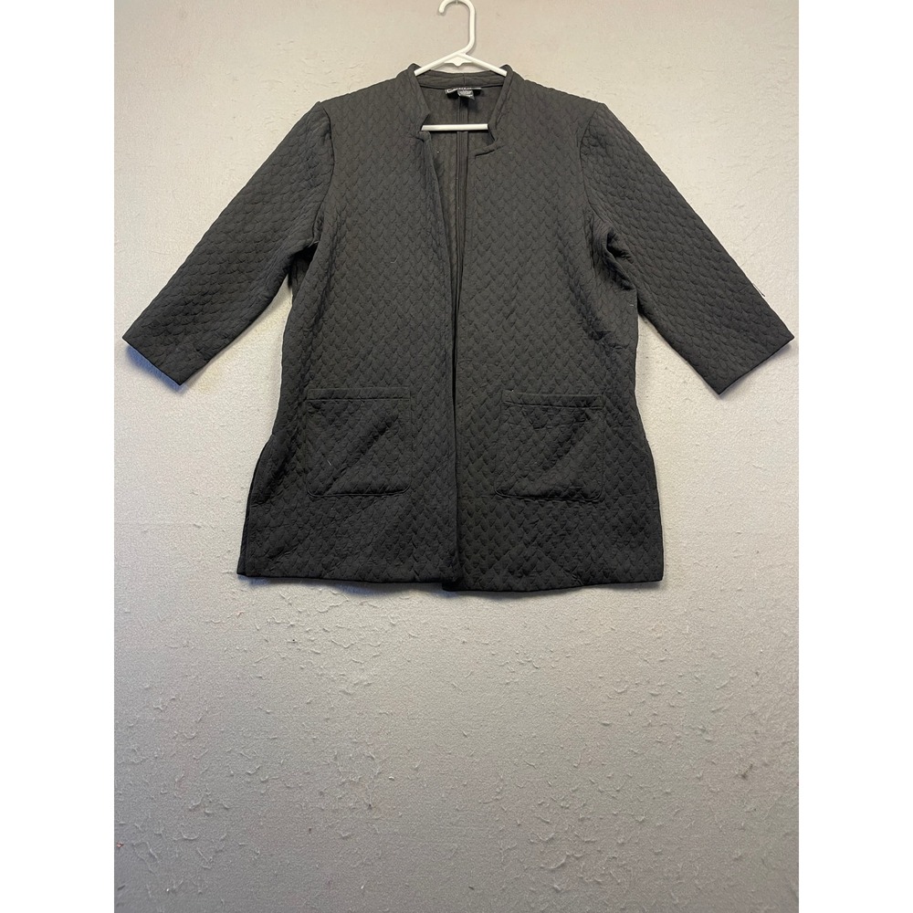 NYCC Cardigan Jacket Polyester Spandex Black PXL Womens
